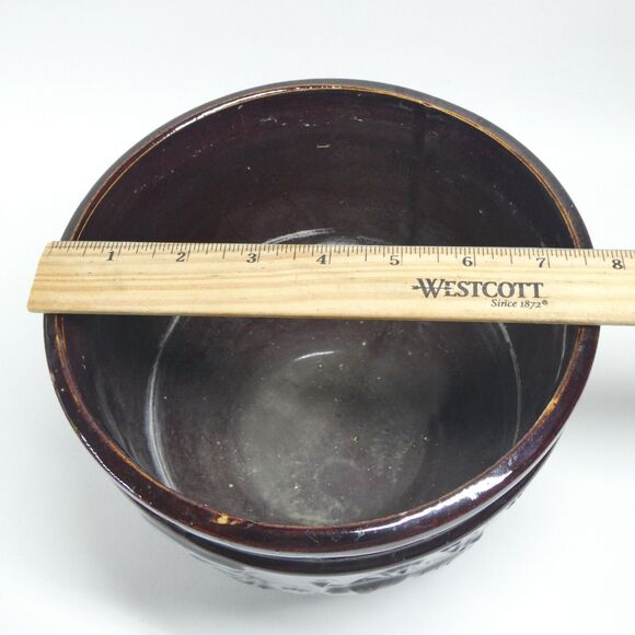 Peacock at the Fountain Brush McCoy Jardiniere Planter Pot Brown Vintage - Picture 12 of 14